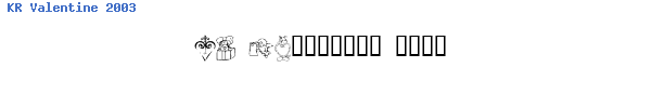 Fuente KR Valentine 2003.ttf