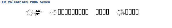 Fuente KR Valentines 2006 Seven.ttf