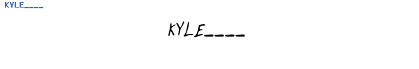 Fuente KYLE____.TTF