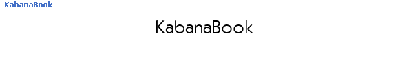 Fuente KabanaBook.ttf