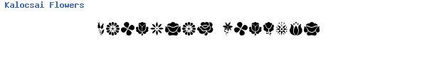 Fuente Kalocsai Flowers.ttf