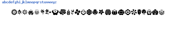 Fuente Kalocsai Flowers.ttf