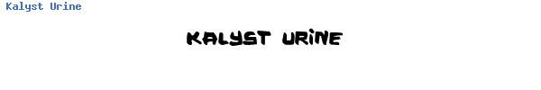 Fuente Kalyst Urine.TTF