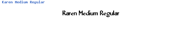 Fuente Karen Medium Regular.ttf