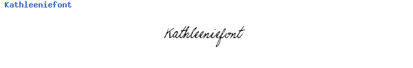 Fuente Kathleeniefont.ttf