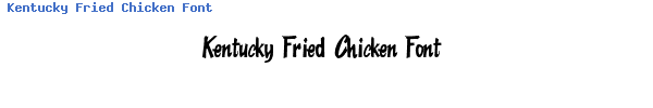 Fuente Kentucky Fried Chicken Font.ttf