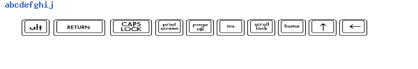Fuente Keyboard Keysex Expanded.ttf