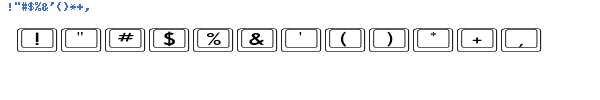 Fuente Keyboard Keysex Expanded.ttf