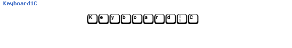 Fuente Keyboard1C.otf