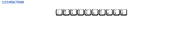 Fuente Keyboard1C.otf