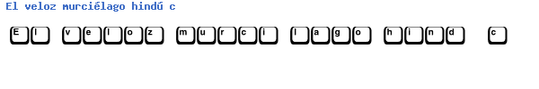 Fuente Keyboard1C.otf