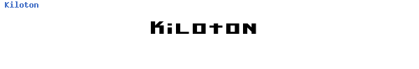 Fuente Kiloton.ttf