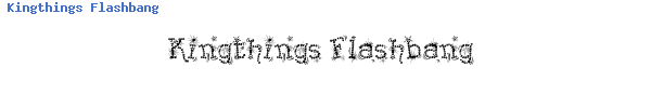 Fuente Kingthings Flashbang.ttf