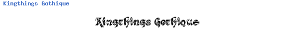 Fuente Kingthings Gothique.ttf