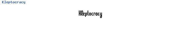 Fuente Kleptocracy.ttf