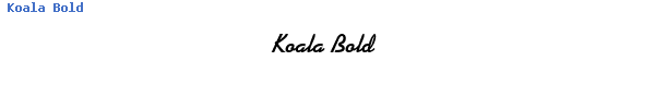 Fuente Koala Bold.ttf