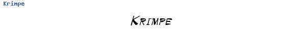 Fuente Krimpe.ttf