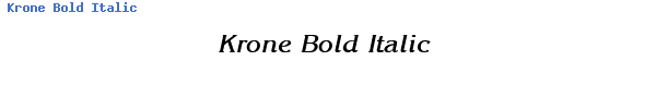 Fuente Krone Bold Italic.ttf