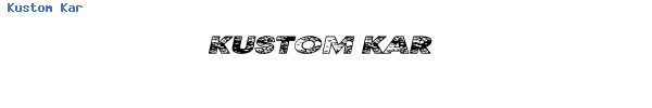 Fuente Kustom Kar.ttf
