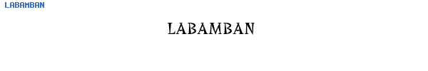 Fuente LABAMBAN.TTF
