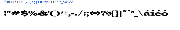 Fuente LATINWD.TTF