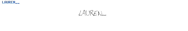 Fuente LAUREN__.TTF