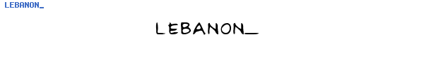 Fuente LEBANON_.TTF