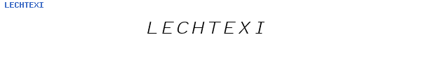 Fuente LECHTEXI.TTF