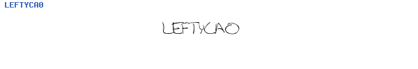 Fuente LEFTYCA0.TTF