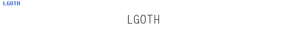 Fuente LGOTH.TTF