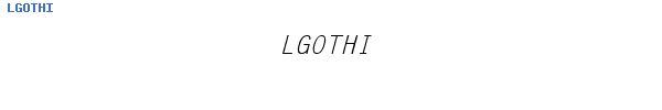 Fuente LGOTHI.TTF