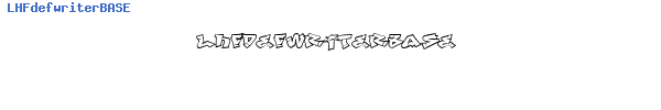 Fuente LHFdefwriterBASE.TTF