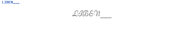 Fuente LIBEN___.TTF