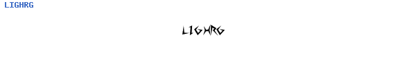 Fuente LIGHRG.TTF