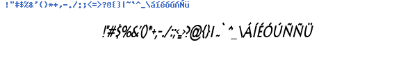 Fuente LISTETHZ.TTF
