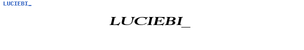 Fuente LUCIEBI_.TTF