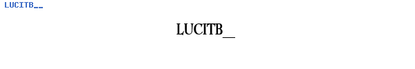 Fuente LUCITB__.TTF
