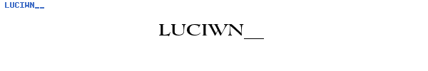 Fuente LUCIWN__.TTF