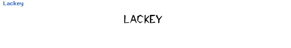 Fuente Lackey.ttf