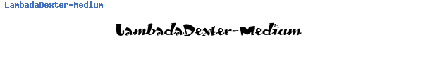 Fuente LambadaDexter-Medium.ttf