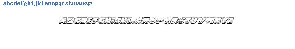 Fuente Land Shark Outline Italic.ttf