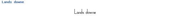 Fuente Lands downe.ttf