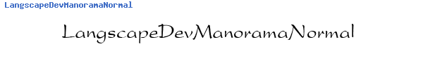 Fuente LangscapeDevManoramaNormal.TTF