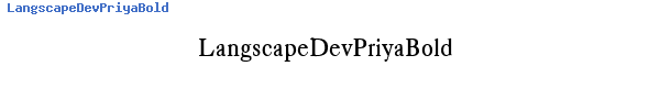 Fuente LangscapeDevPriyaBold.TTF