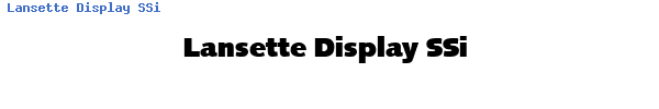 Fuente Lansette Display SSi.ttf