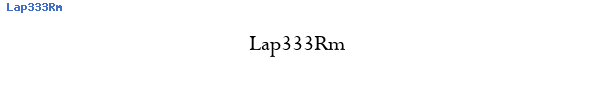 Fuente Lap333Rm.ttf