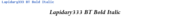 Fuente Lapidary333 BT Bold Italic.ttf