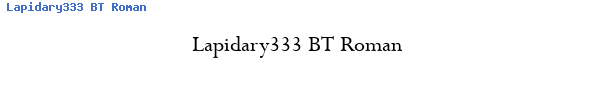 Fuente Lapidary333 BT Roman.ttf