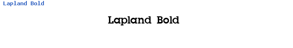 Fuente Lapland Bold.ttf