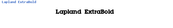 Fuente Lapland ExtraBold.ttf